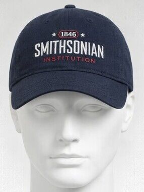 Smithsonian Institution Baseball Cap – Navy (Perrin, 100% Cotton)